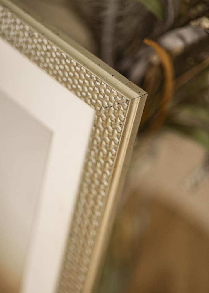Ram med passepartou Frame Grace Silver 40x50 cm - Mounts White 28x38 cm