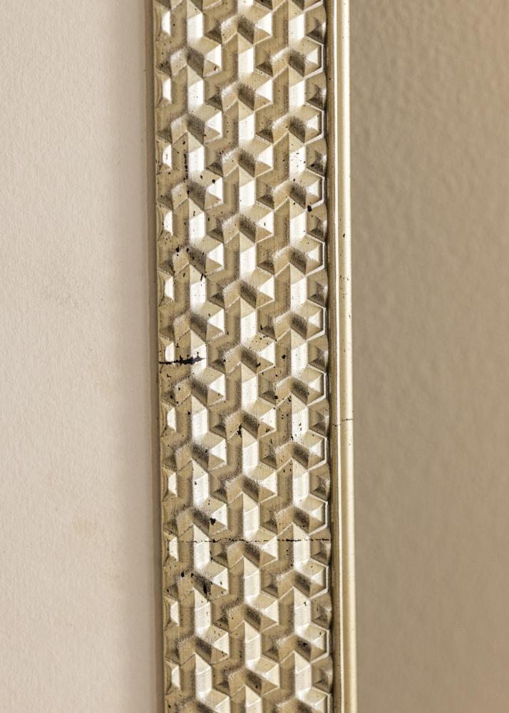 Ram med passepartou Frame Grace Silver 40x50 cm - Mounts White 28x38 cm