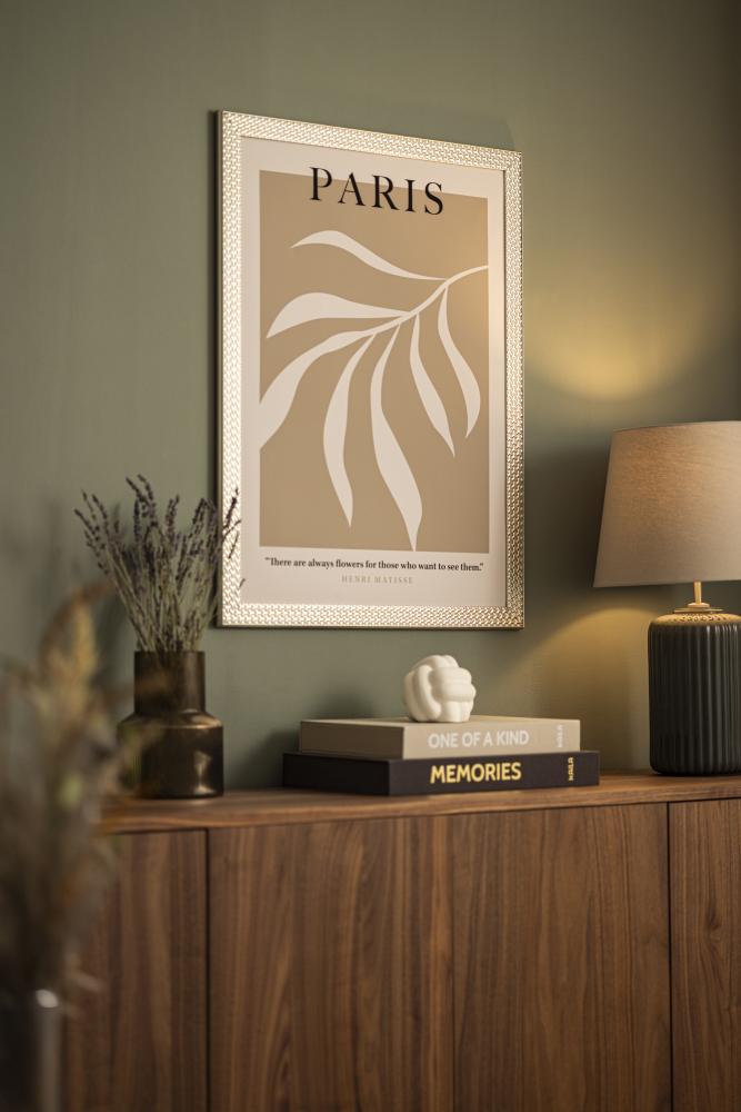 Ram med passepartou Frame Grace Silver 40x50 cm - Mounts White 28x38 cm