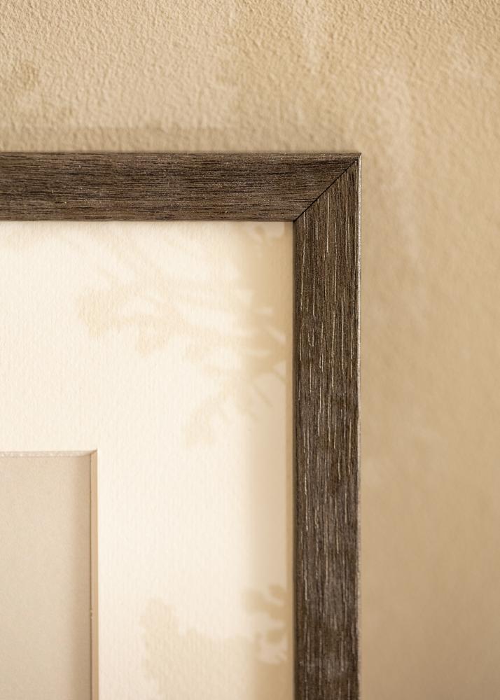 Ram med passepartou Frame Ares Grey Oak 50x70 cm - Mounts White 16x23 inches