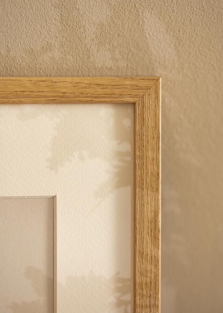 Ram med passepartou Frame Ares Natural Oak 20x20 cm - Mounts White 15x15 cm