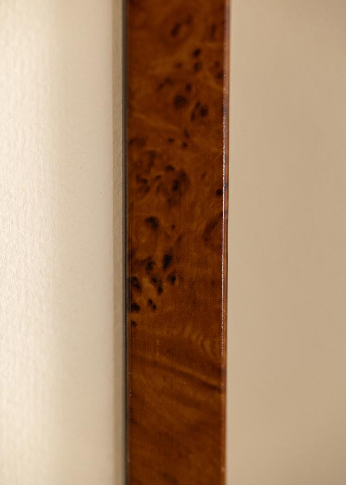 Ram med passepartou Frame Ares Walnut 45x60 cm - Mounts White 35x48 cm