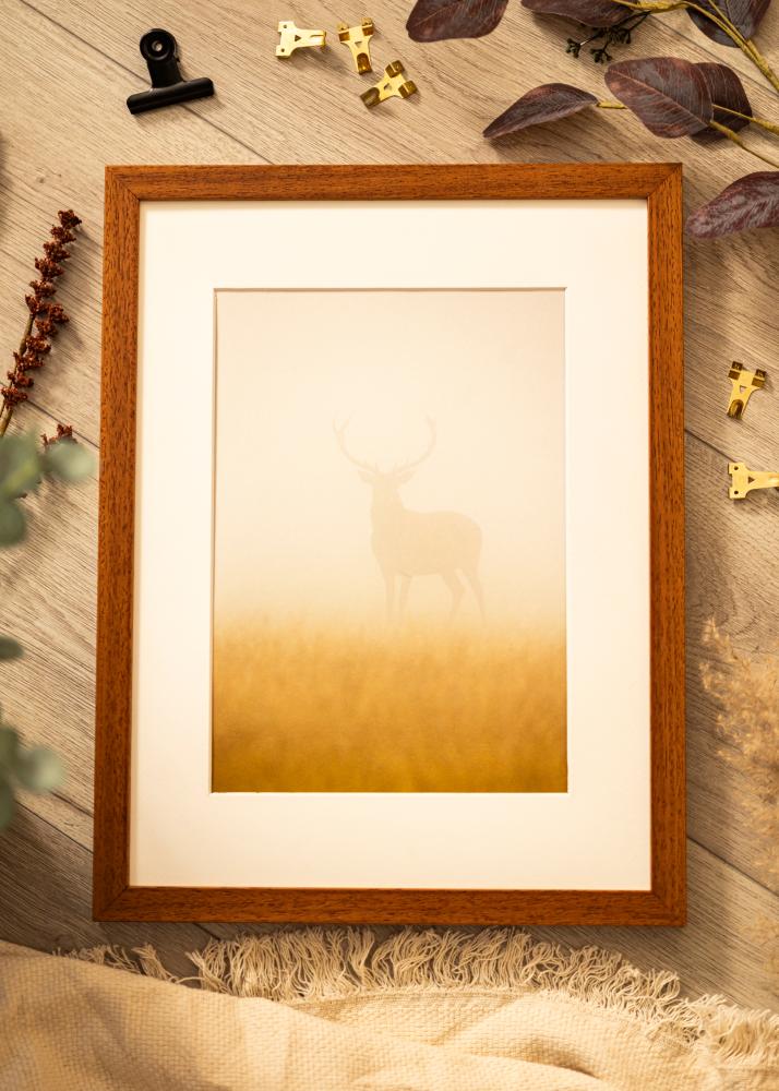 Ram med passepartou Frame Hermes Book 24x30 cm - Mounts White 14x20 cm