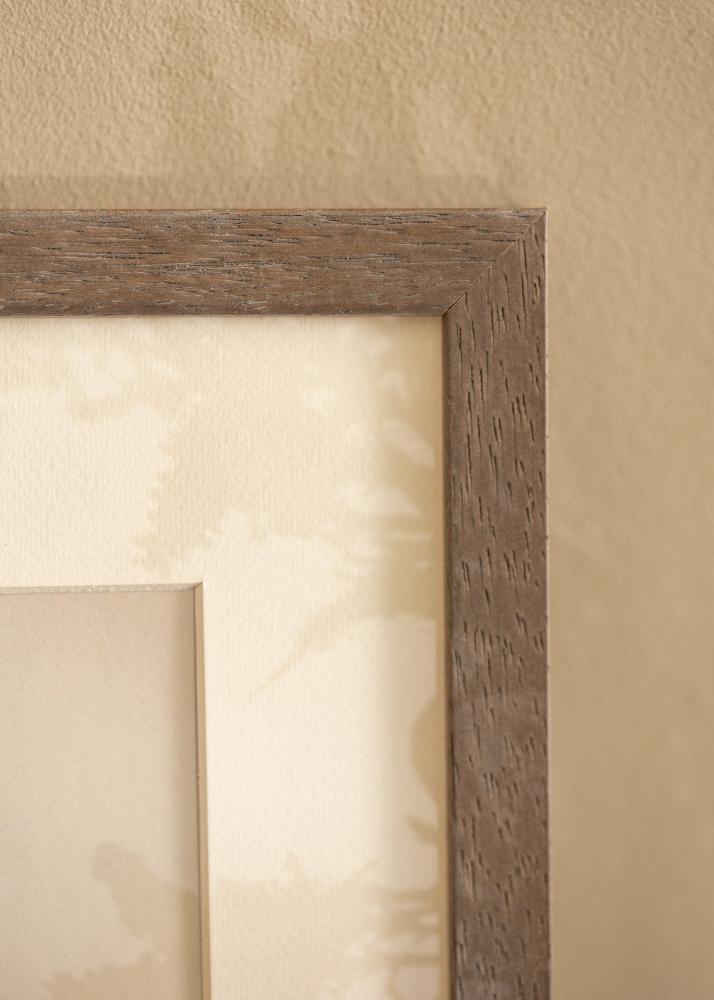 Ram med passepartou Frame Hermes Gray 50x70 cm - Mounts White 33x56 cm
