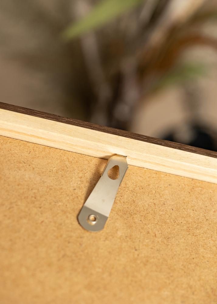 Ram med passepartou Frame Hermes Walnut 20x25 cm - Mounts White 13x19.5 cm