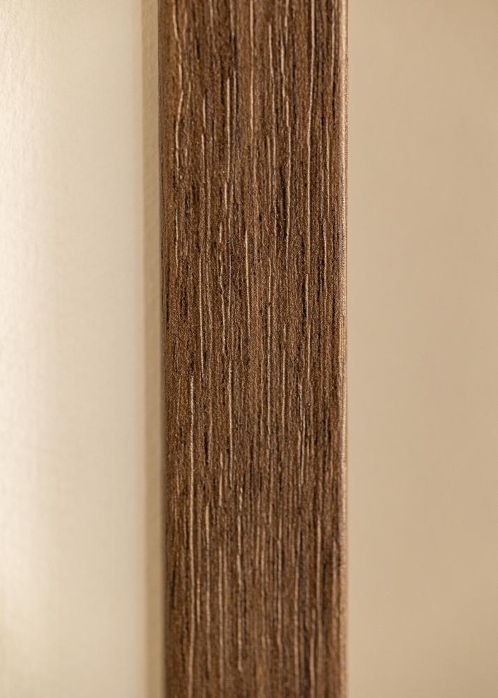 Ram med passepartou Frame Hermes Walnut 20x25 cm - Mounts White 13x19.5 cm
