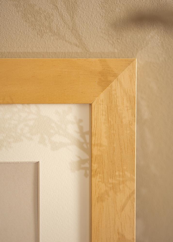 Ram med passepartou Frame Juno Wood 50x70 cm - Mounts White 42x59.4 cm
