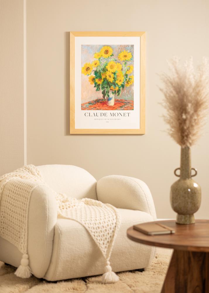 Ram med passepartou Frame Juno Wood 50x70 cm - Mounts White 42x59.4 cm
