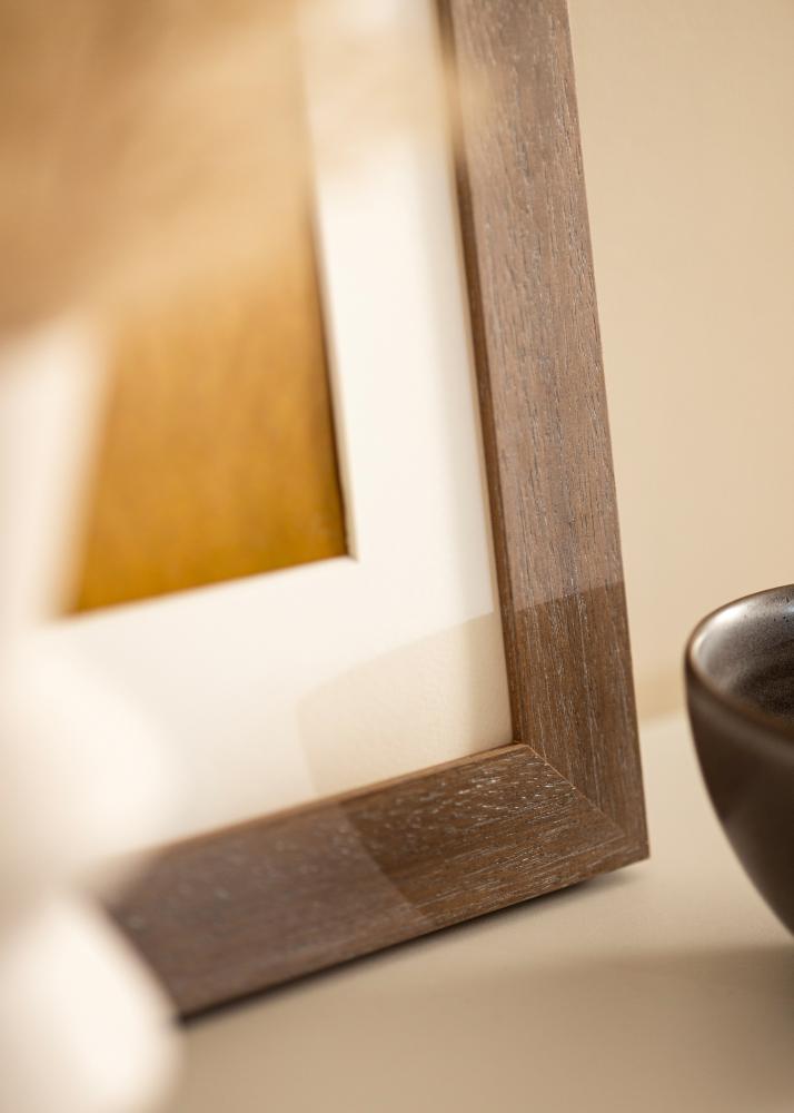 Ram med passepartou Frame Juno Gray 70x100 cm - Mounts White 62x93 cm