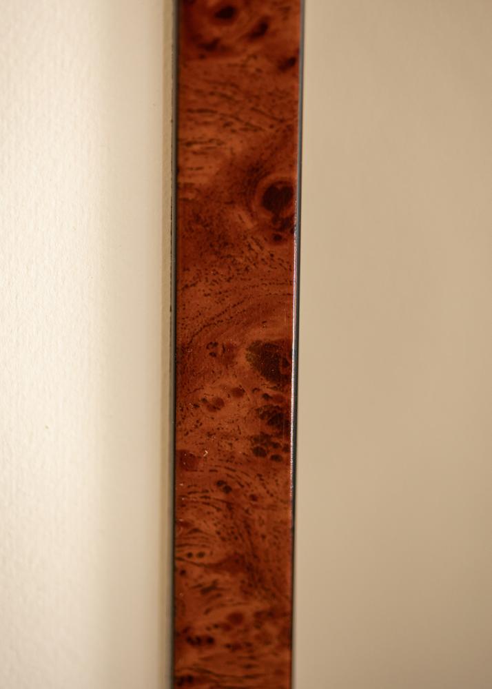 Ram med passepartou Frame Hermes Walnut 42x59.4 cm - Mounts White 25x38 cm