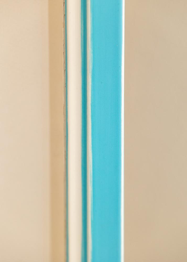 Ram med passepartou Frame Diana Light Blue 60x60 cm - Mounts White 45x45 cm