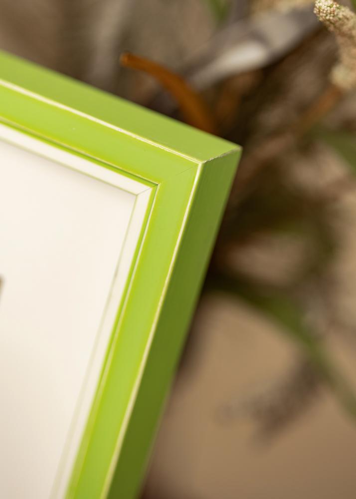 Ram med passepartou Frame Diana Light Green 50x65 cm - Mounts White 16x22 inches