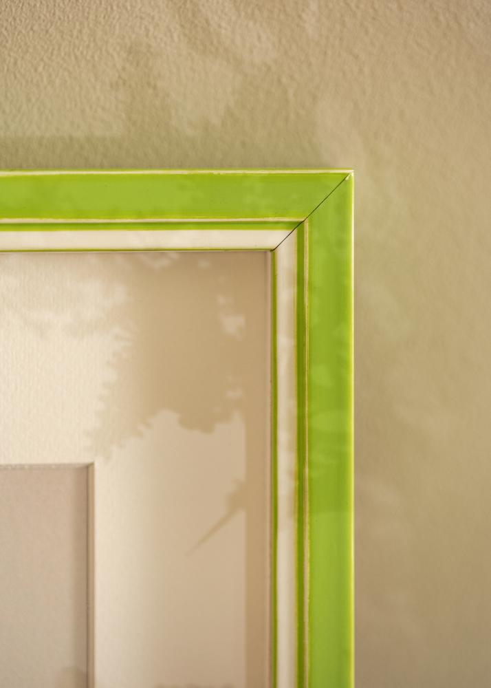 Ram med passepartou Frame Diana Light Green 50x65 cm - Mounts White 16x22 inches