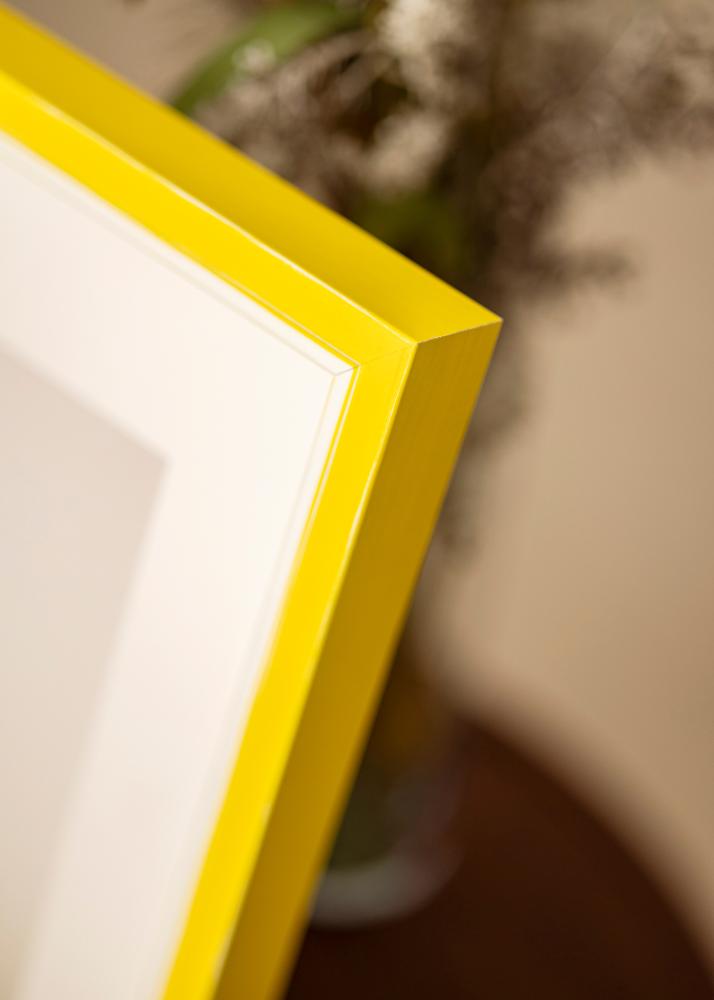 Ram med passepartou Frame Diana Yellow 50x60 cm - Mounts White 40x50 cm