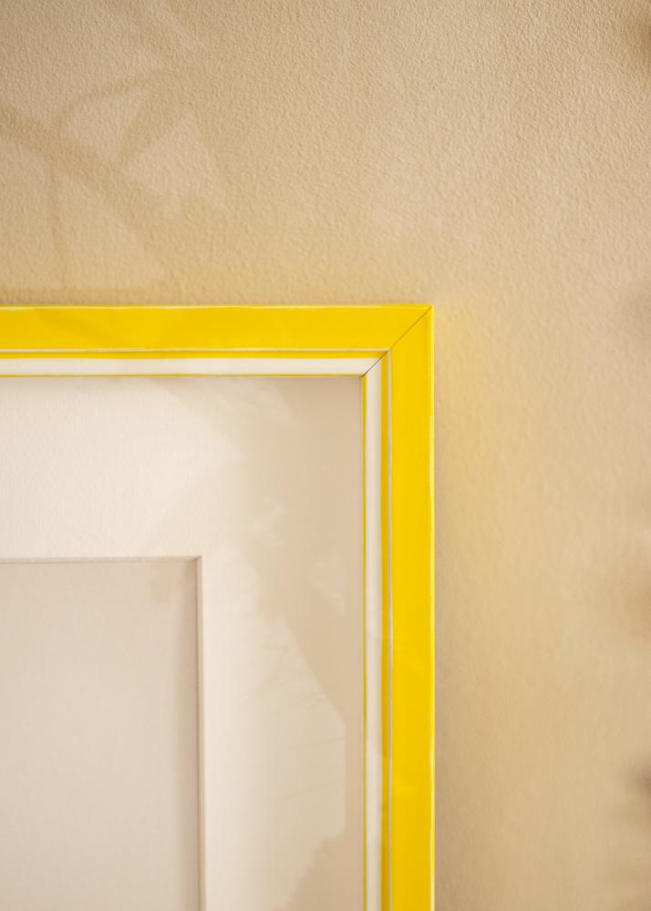 Ram med passepartou Frame Diana Yellow 50x60 cm - Mounts White 40x50 cm