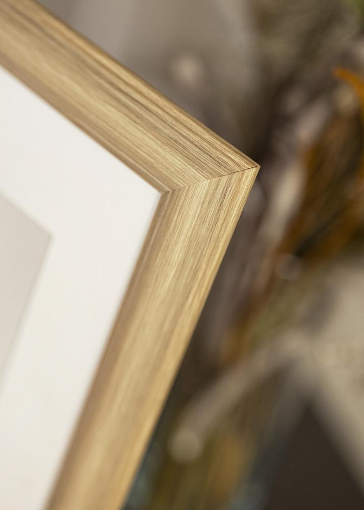 Ram med passepartou Frame Västkusten Oak 40x50 cm - Mounts White 31.5x40 cm