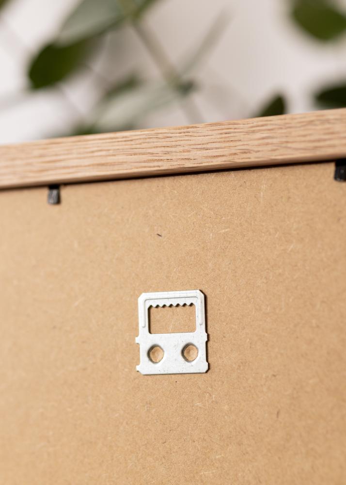 Ram med passepartou Frame Tidlös Solid Oak 40x50 cm - Passepartout White 29.7x42 cm