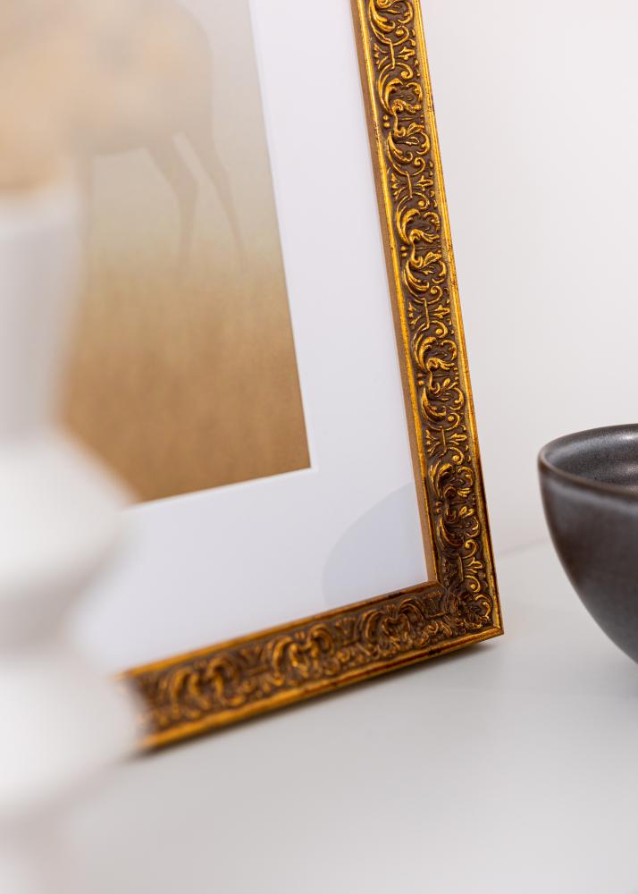 Jämtlands Ramfabrik Frame Amber Acrylic Glass Gold 21x29.7 cm (A4)