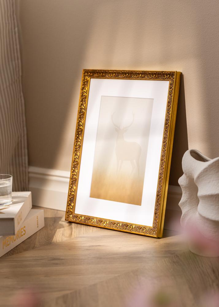 Jämtlands Ramfabrik Frame Amber Acrylic Glass Gold 21x29.7 cm (A4)