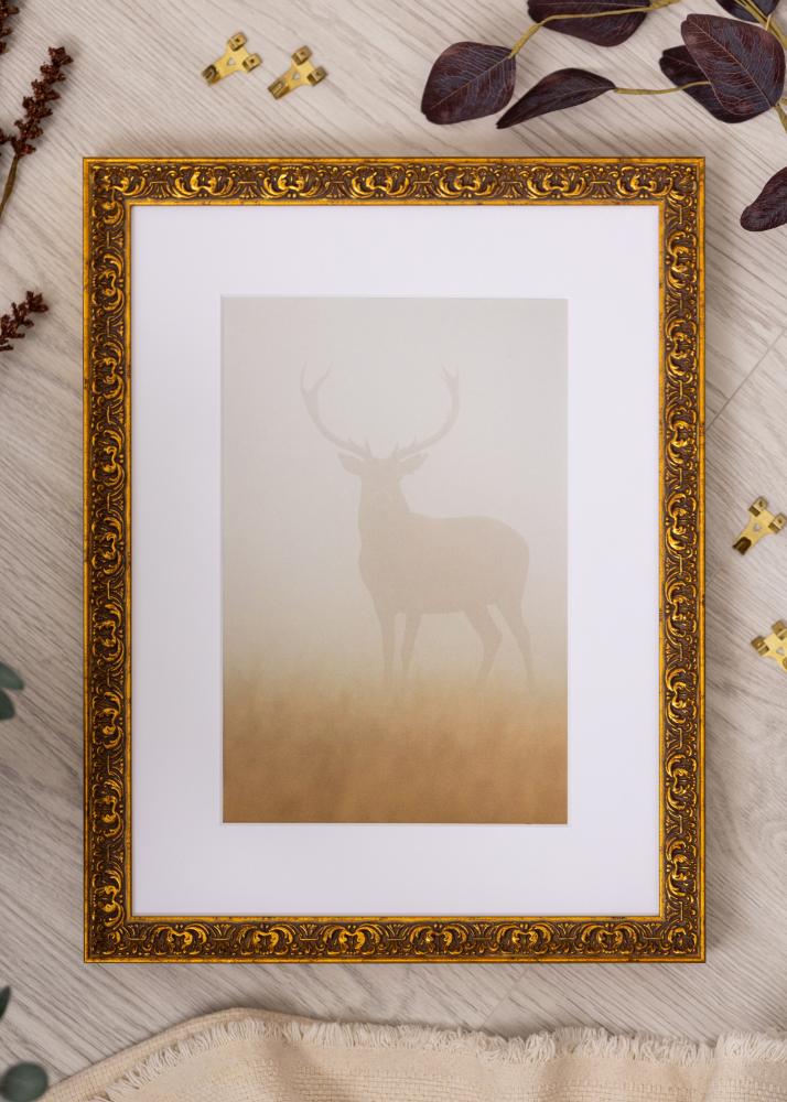 Jämtlands Ramfabrik Frame Amber Acrylic Glass Gold 21x29.7 cm (A4)