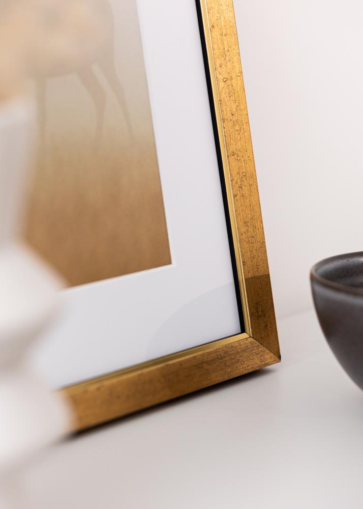 Jämtlands Ramfabrik Frame Brema Acrylic Glass Gold 29.7x42 cm (A3)