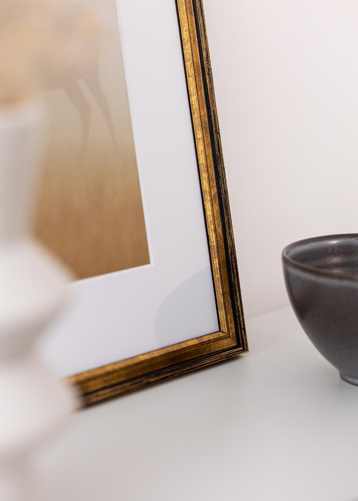 Jämtlands Ramfabrik Frame Ringa Acrylic Glass Gold 29.7x42 cm (A3)