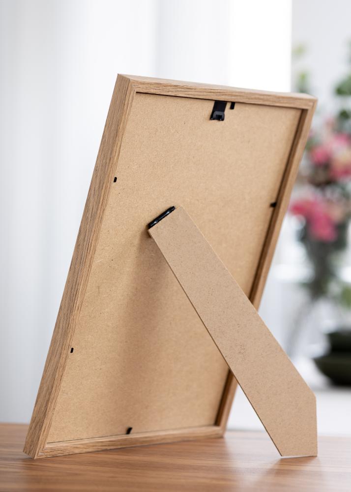 Ram med passepartou Frame Stilren Teak 20x30 cm - Mounts White 10x21 cm
