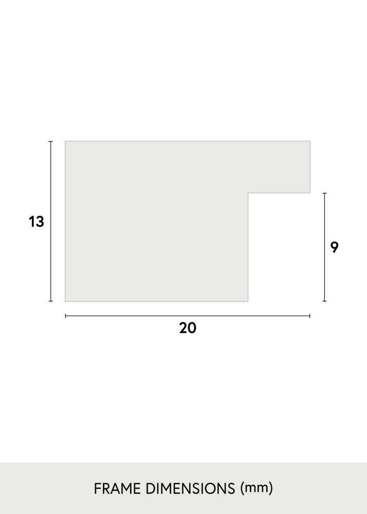 Jämtlands Ramfabrik Frame Jämtland Acrylic glass Black 25x60 cm