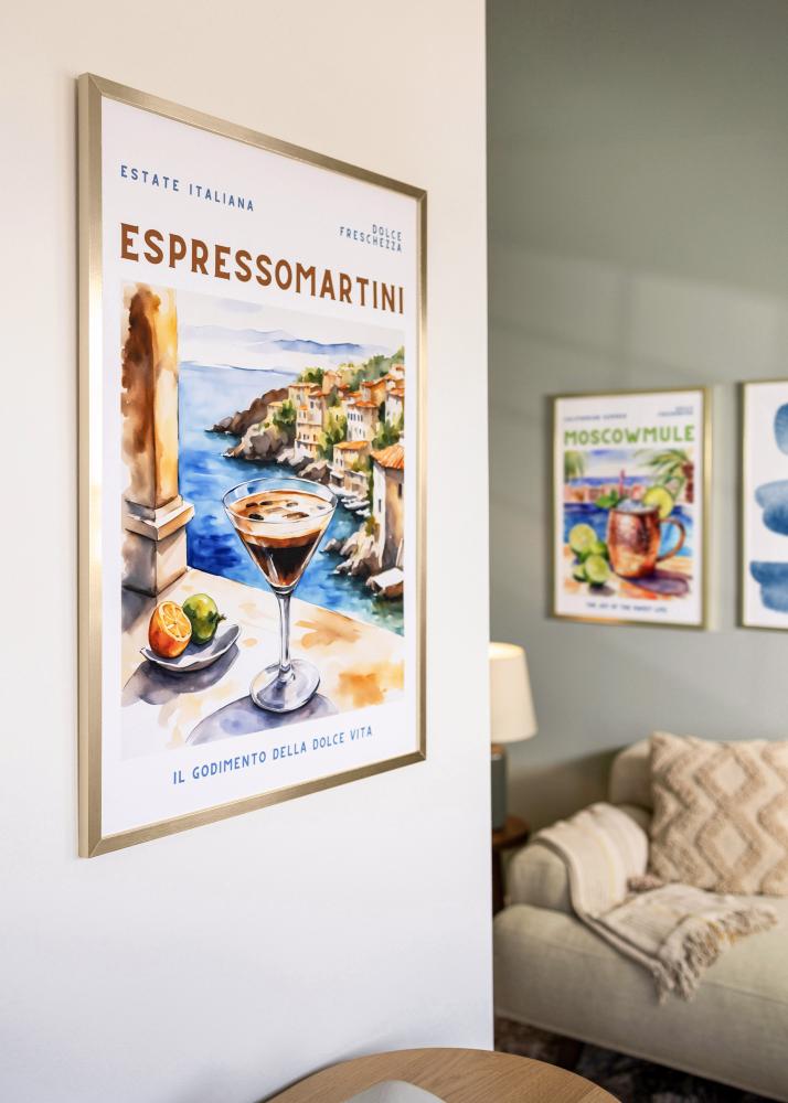 BGA Frame Trendy Acrylic Glass Gold 21x29.7 cm (A4)