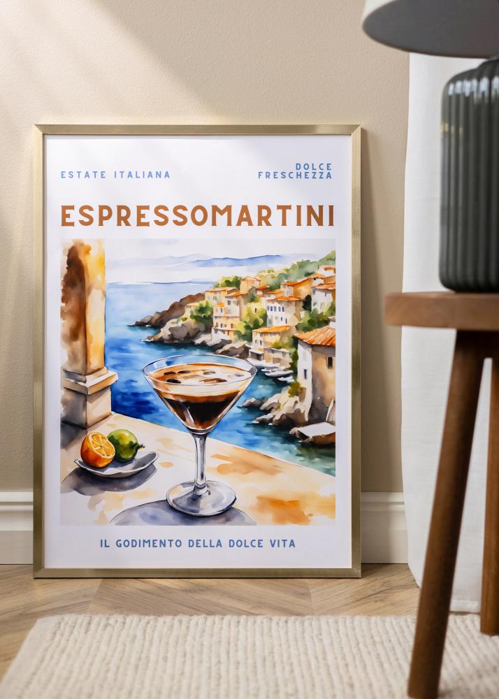 BGA Frame Trendy Acrylic Glass Gold 21x29.7 cm (A4)