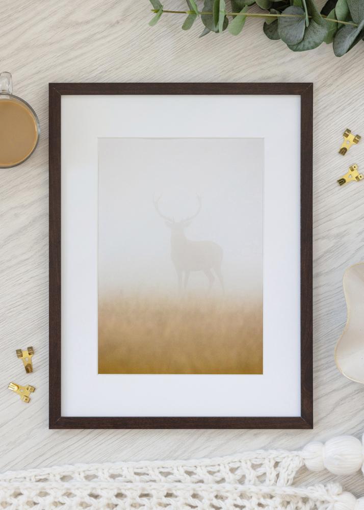 BGA Frame Trendy Acrylic glass Walnut 30x30 cm