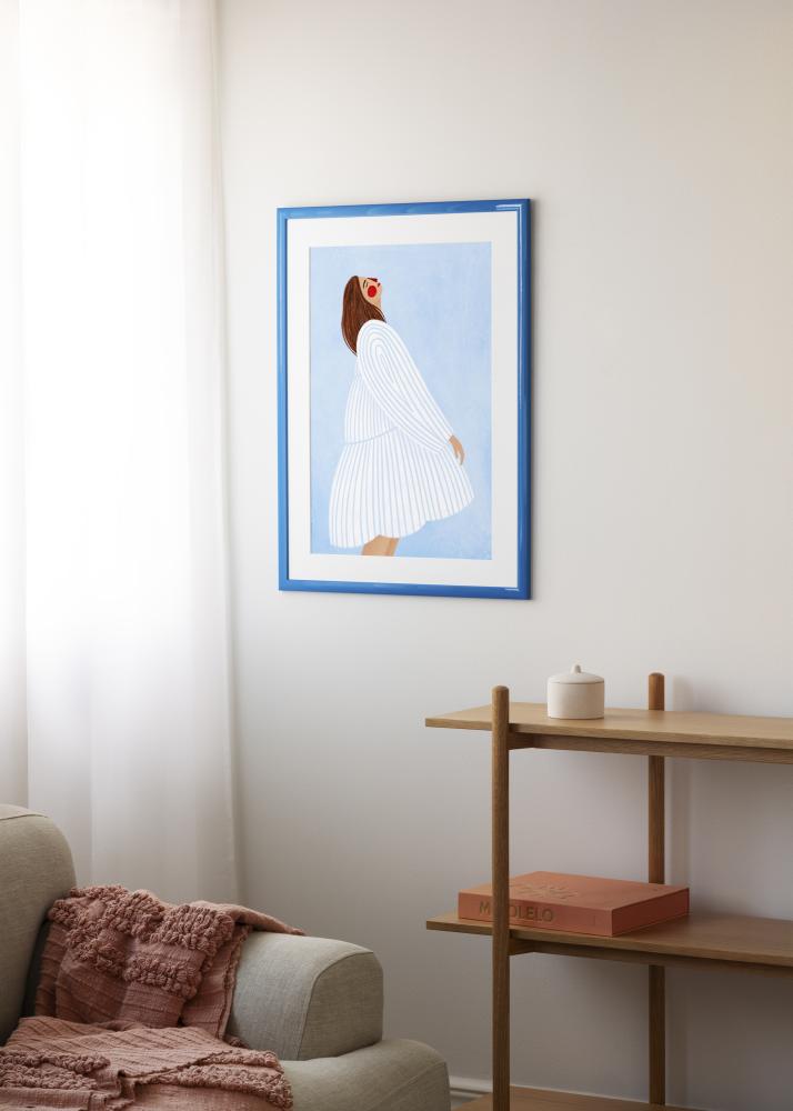 Jämtlands Ramfabrik Frame Dorset Acrylic Glass Blue 21x29.7 cm (A4)