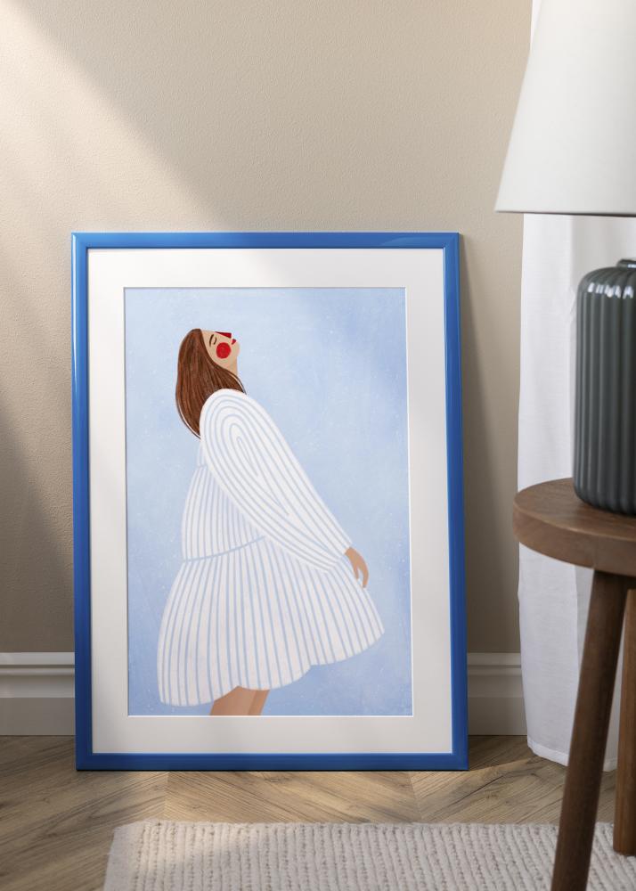 Jämtlands Ramfabrik Frame Dorset Acrylic Glass Blue 21x29.7 cm (A4)