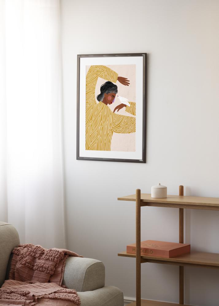 Jämtlands Ramfabrik Frame Dorset Acrylic Glass Dark Grey 21x29.7 cm (A4)