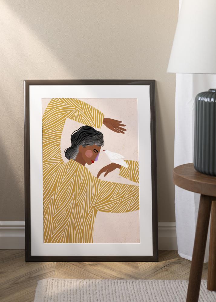 Jämtlands Ramfabrik Frame Dorset Acrylic Glass Dark Grey 21x29.7 cm (A4)