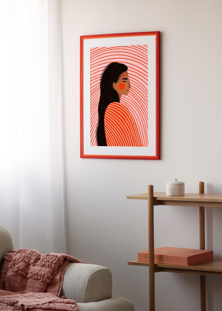 Jämtlands Ramfabrik Frame Cornwall Acrylic Glass Red 40x40 cm