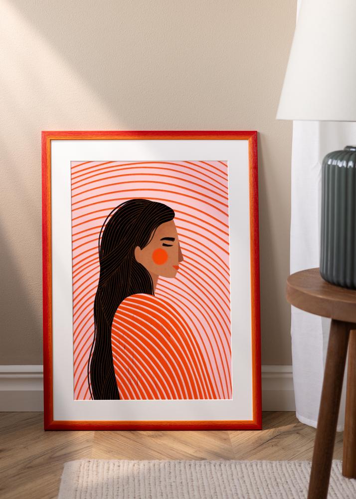 Jämtlands Ramfabrik Frame Cornwall Acrylic Glass Red 40x40 cm