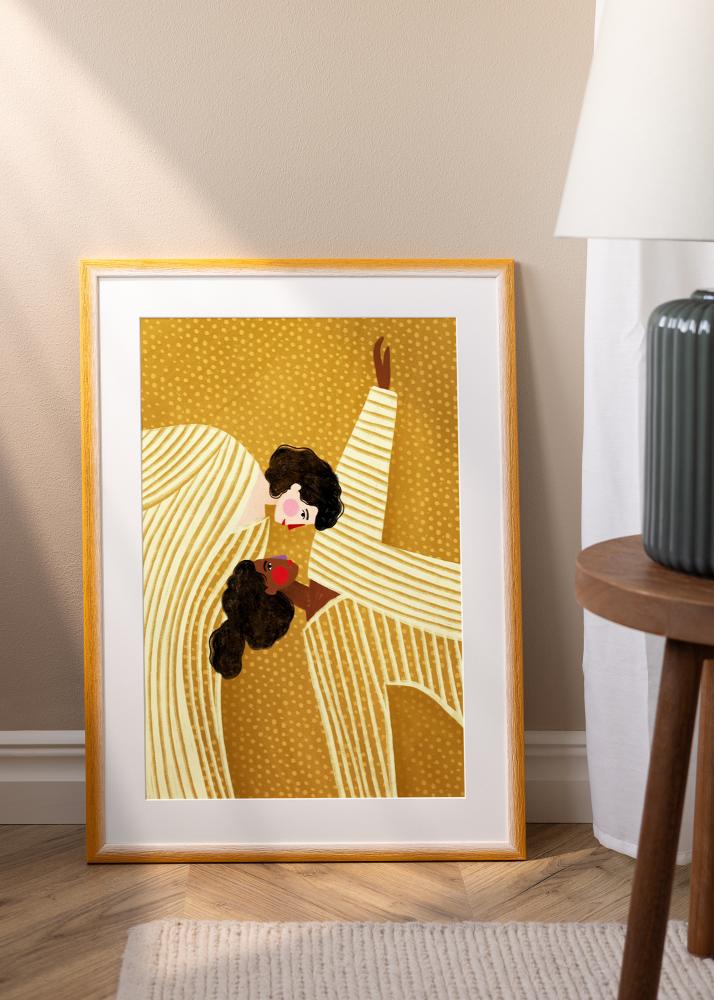 Jämtlands Ramfabrik Frame Cornwall Acrylic Glass Gold 50x50 cm