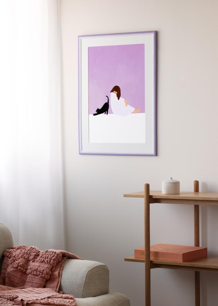 Jämtlands Ramfabrik Frame Cornwall Acrylic Glass Light Purple 40x50 cm