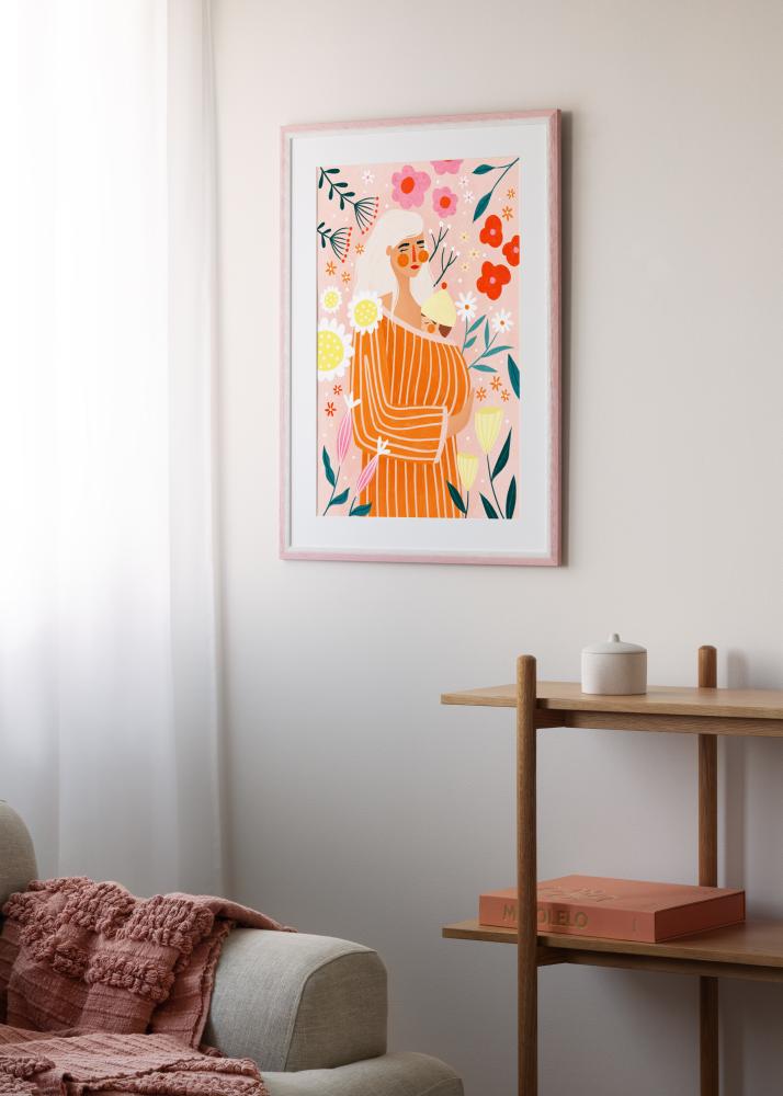 Jämtlands Ramfabrik Frame Cornwall Acrylic Glass Pink 40x50 cm