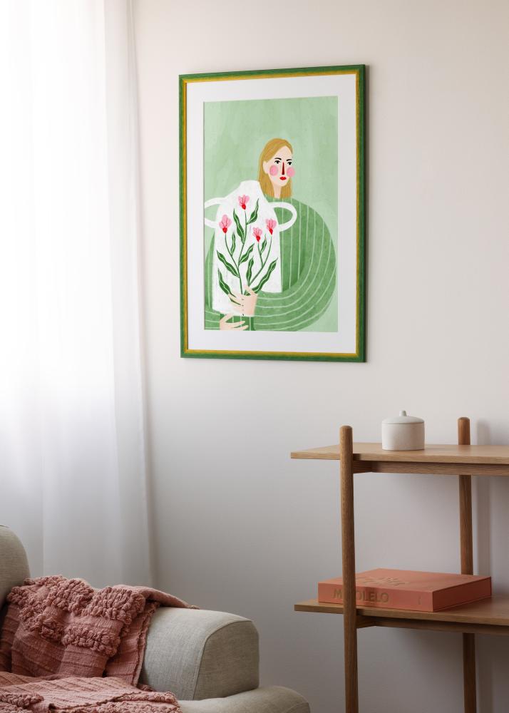 Jämtlands Ramfabrik Frame Cornwall Acrylic Glass Green 40x40 cm