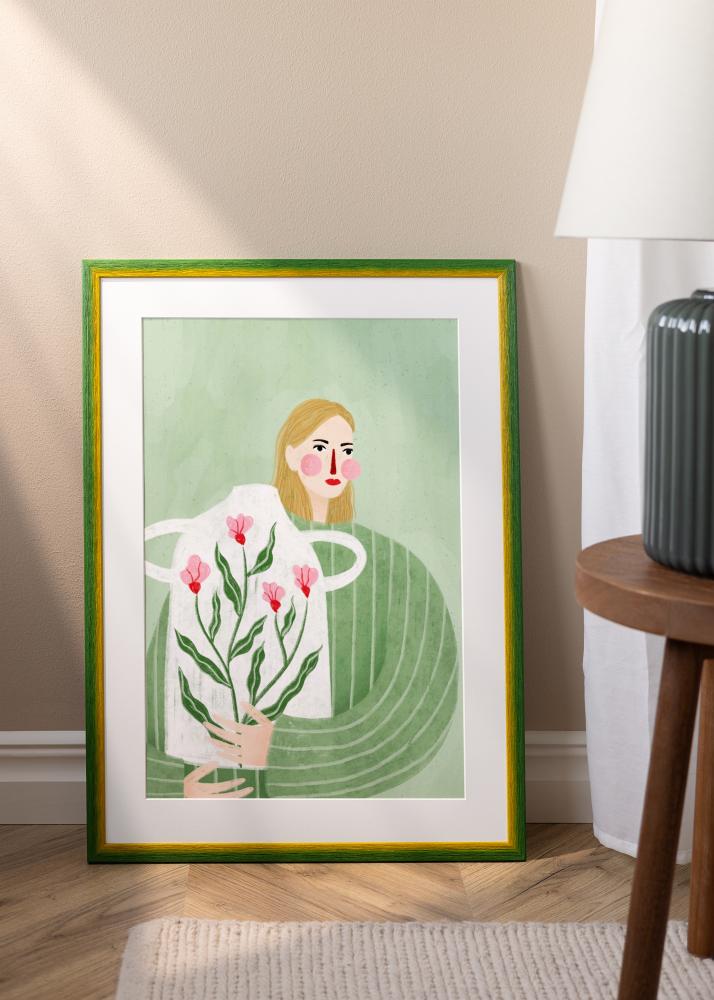 Jämtlands Ramfabrik Frame Cornwall Acrylic Glass Green 40x40 cm