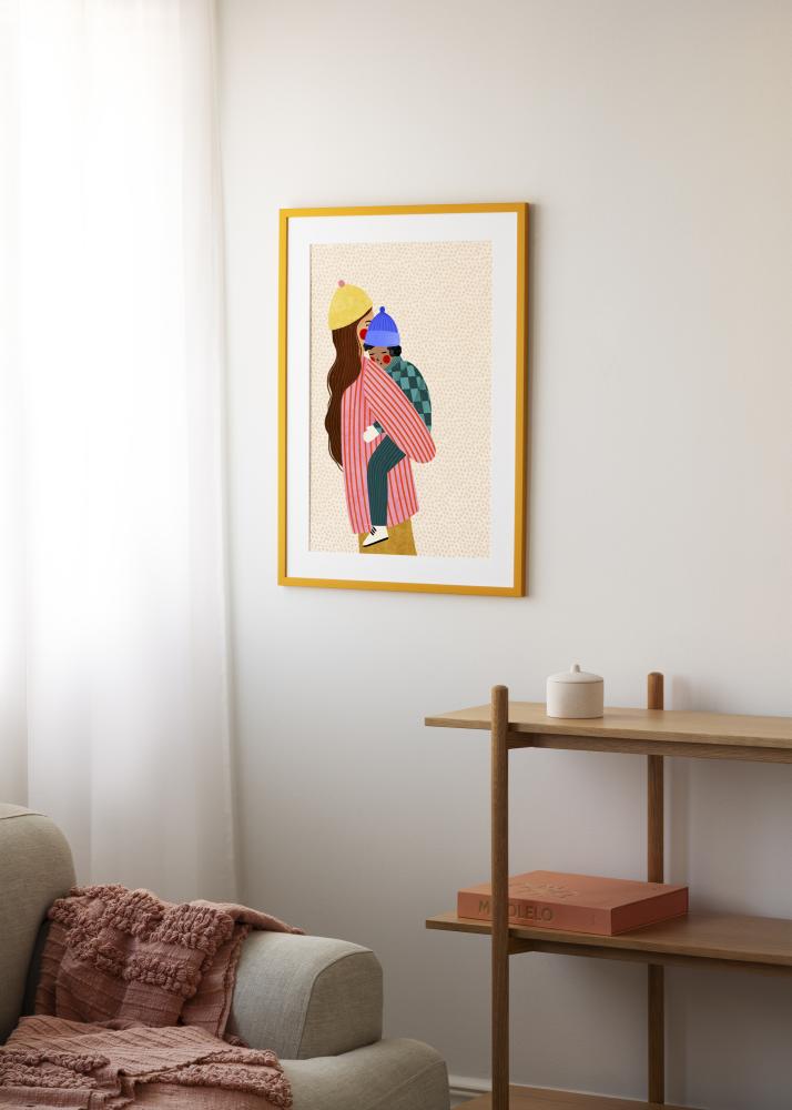 Jämtlands Ramfabrik Frame Kent Acrylic Glass Gold 21x29.7 cm (A4)