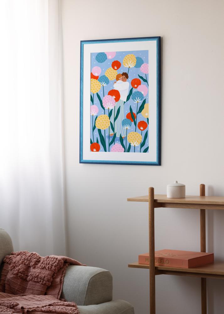 Jämtlands Ramfabrik Frame Cornwall Acrylic Glass Dark Blue 21x29.7 cm (A4)