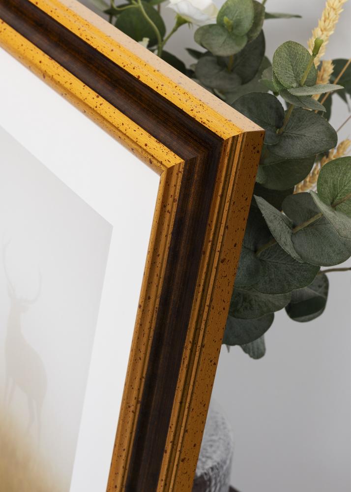 Jämtlands Ramfabrik Frame Aberystwyth Acrylic Glass Gold 42x59.4 cm (A2)