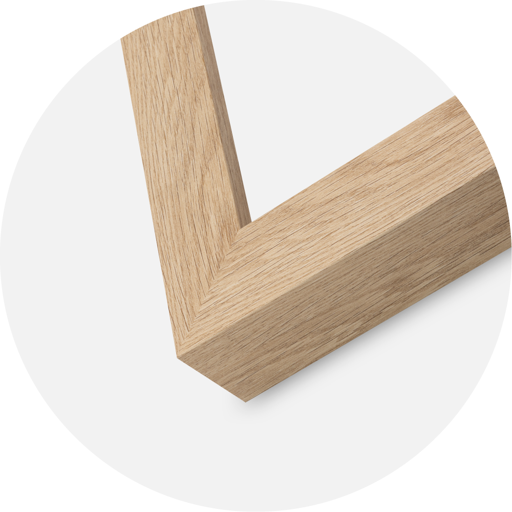 Jämtlands Ramfabrik Frame Wells Acrylic Glass Oak 40x40 cm