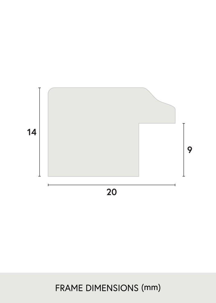 Jämtlands Ramfabrik Frame Whitby Acrylic Glass Blue 30x30 cm