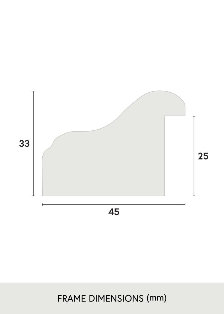 Jämtlands Ramfabrik Frame Aberystwyth Acrylic Glass Gold 29.7x42 cm (A3)