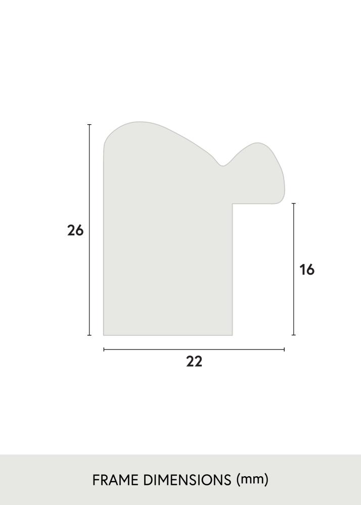 Jämtlands Ramfabrik Frame Canterbury Acrylic Glass Blue 40x50 cm