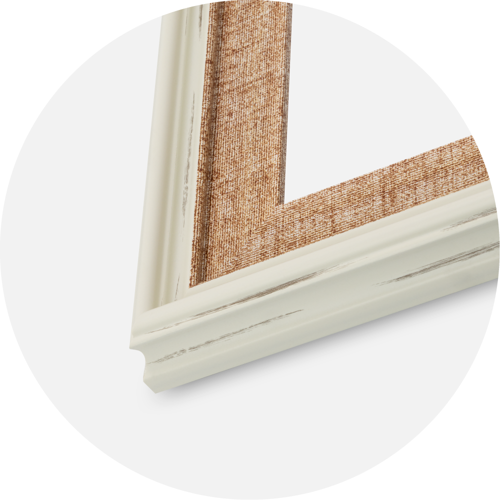 Jämtlands Ramfabrik Frame Sandweave Acrylic Glass White 21x29.7 cm (A4)